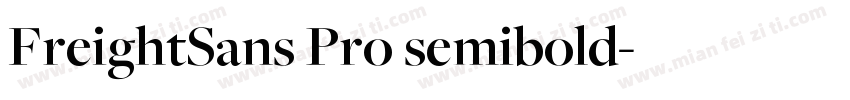 FreightSans Pro semibold字体转换